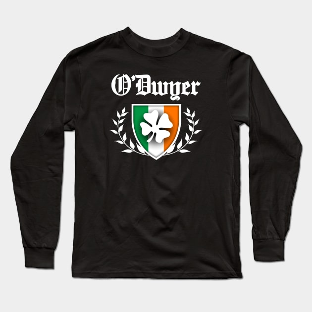 O'Dwyer Shamrock Crest Long Sleeve T-Shirt by robotface